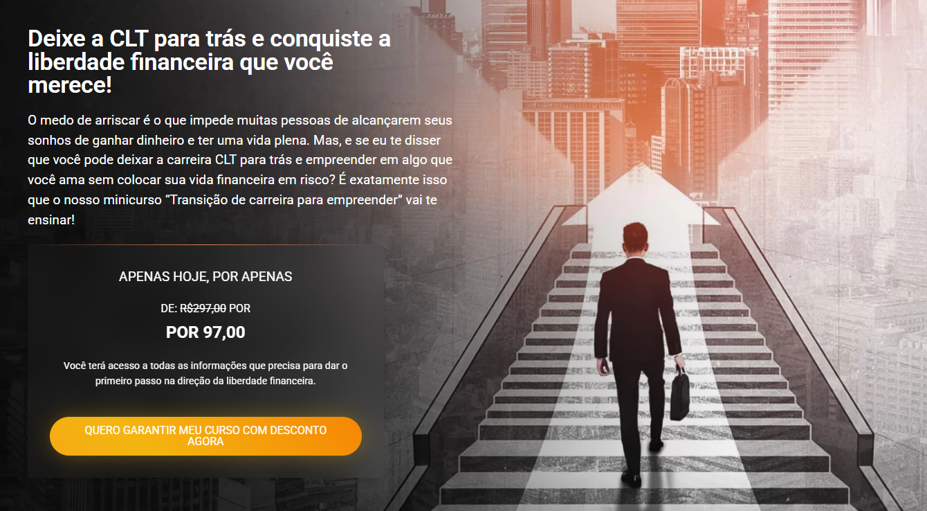 Transição de carreira para empreender